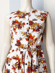 Piqué floral jurkje