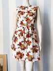 Piqué floral jurkje