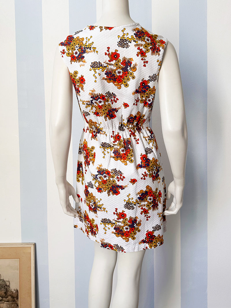 Piqué floral jurkje