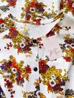 Piqué floral jurkje