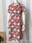 70s print jurk