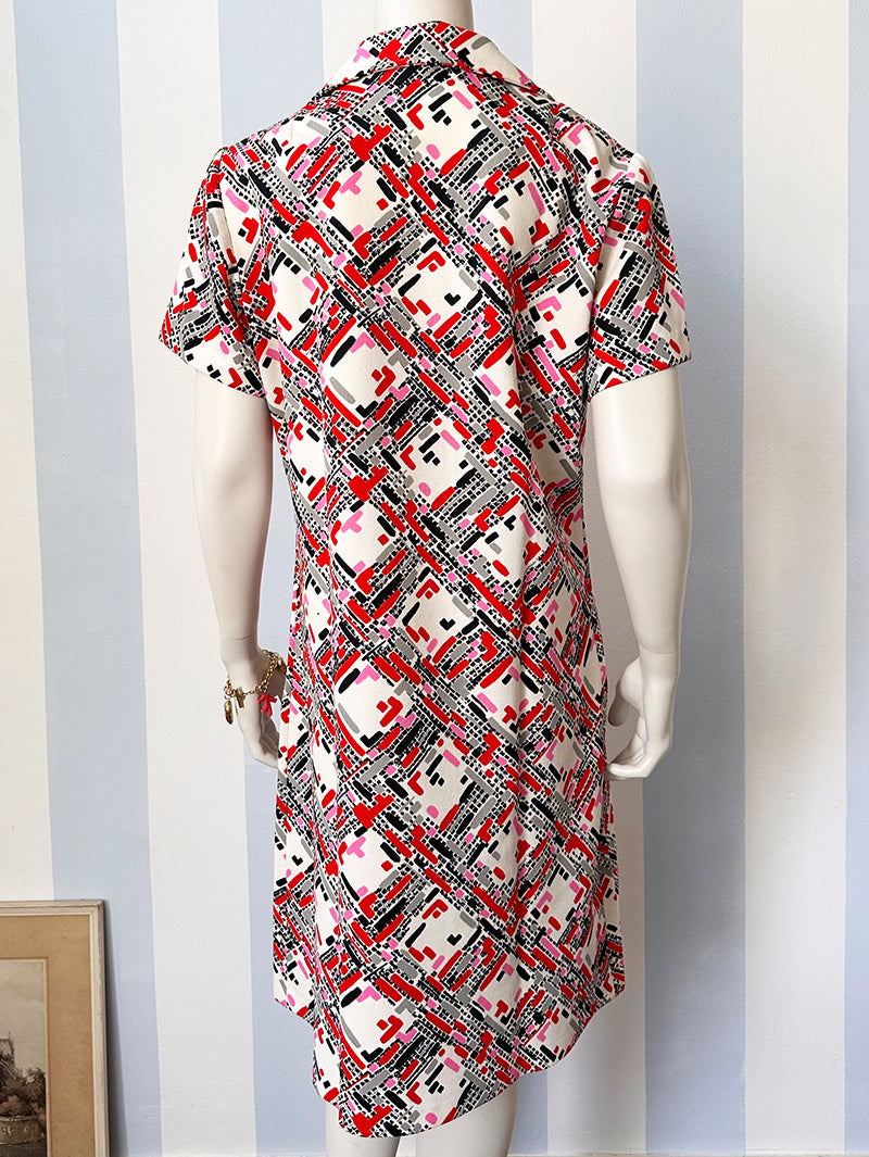 70s print jurk