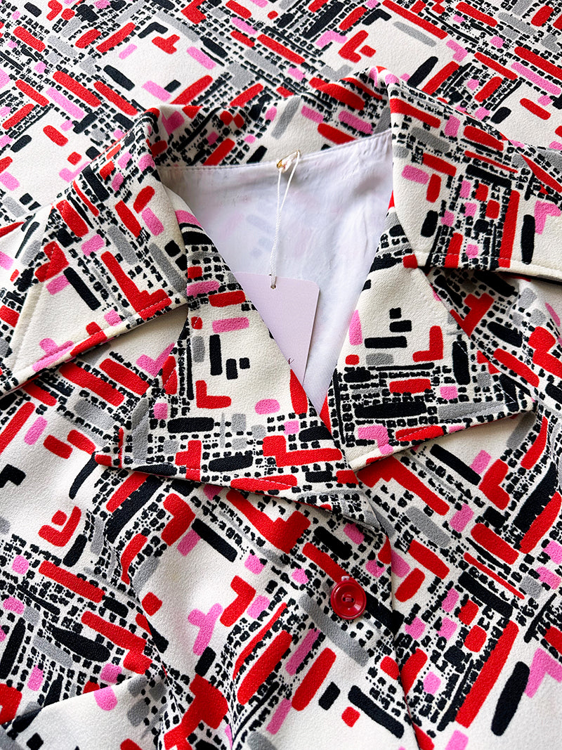 70s print jurk