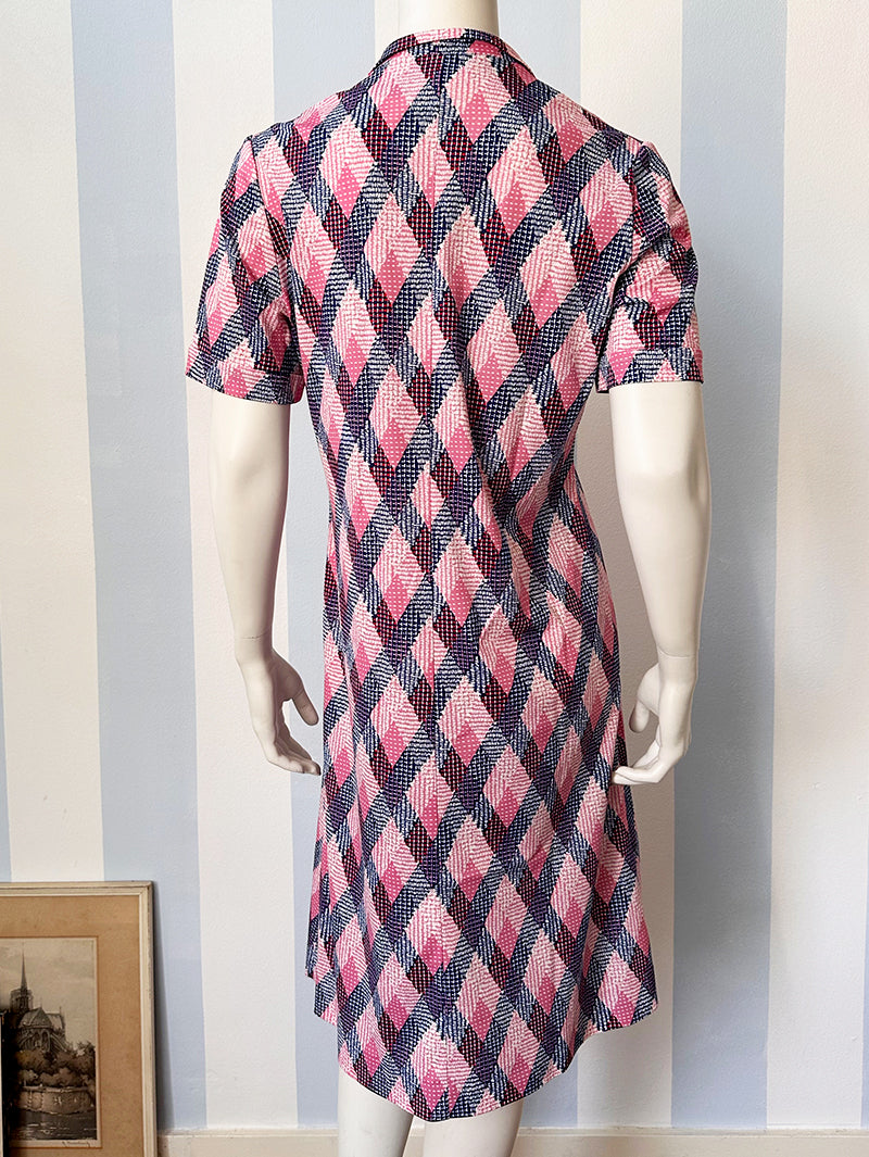 Tricot print jurk