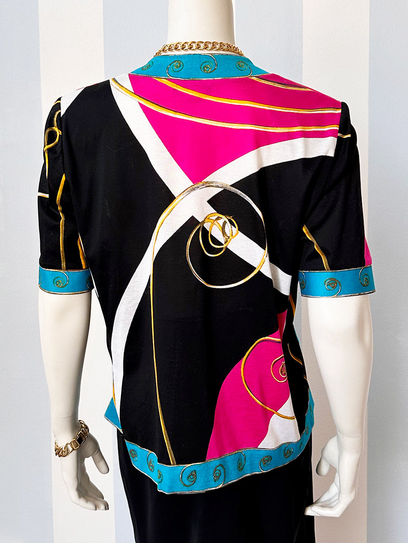 Tricot print top