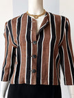 Gestreepte cropped blouse