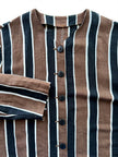 Gestreepte cropped blouse