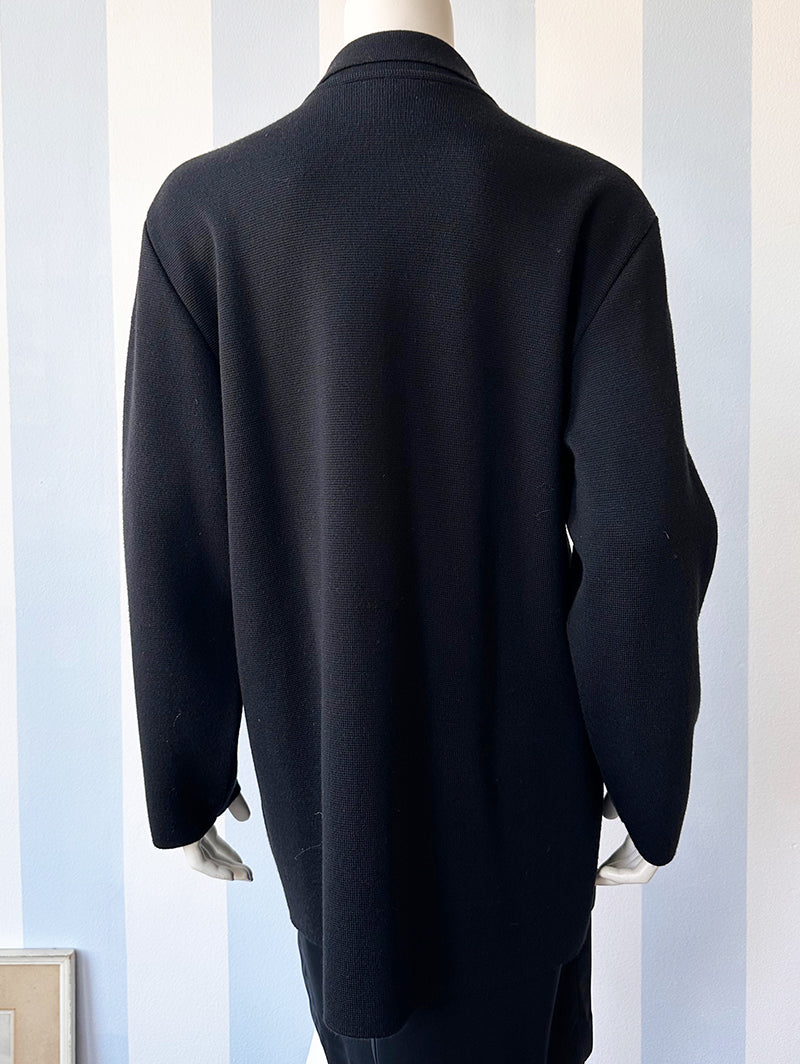 Zwart double-breasted vest