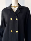 Zwart double-breasted vest