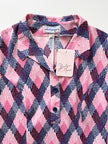 Tricot print jurk