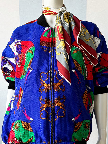 Vintage reversible bomberjasje