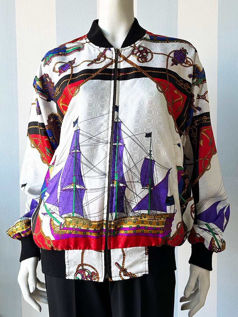 Vintage reversible bomberjasje
