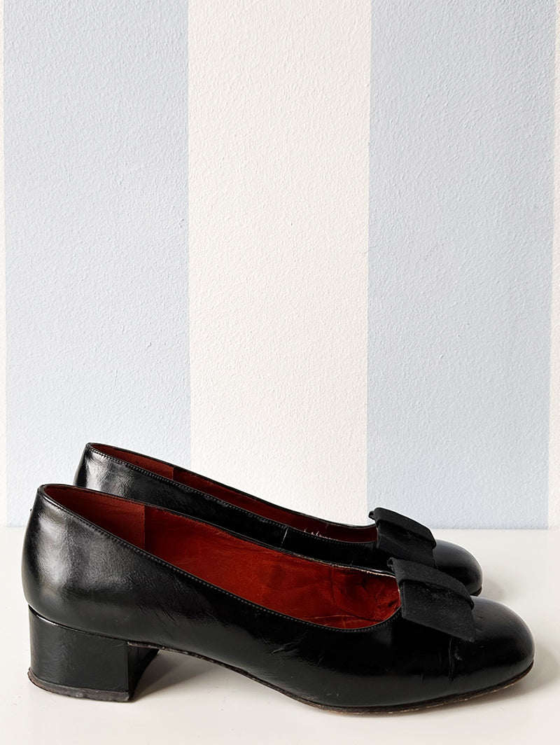 Zwarte lakleren hakschoenen | 39