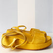 Gele plateau sandalen