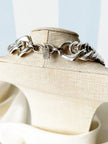 Verzilverde chunky designer choker