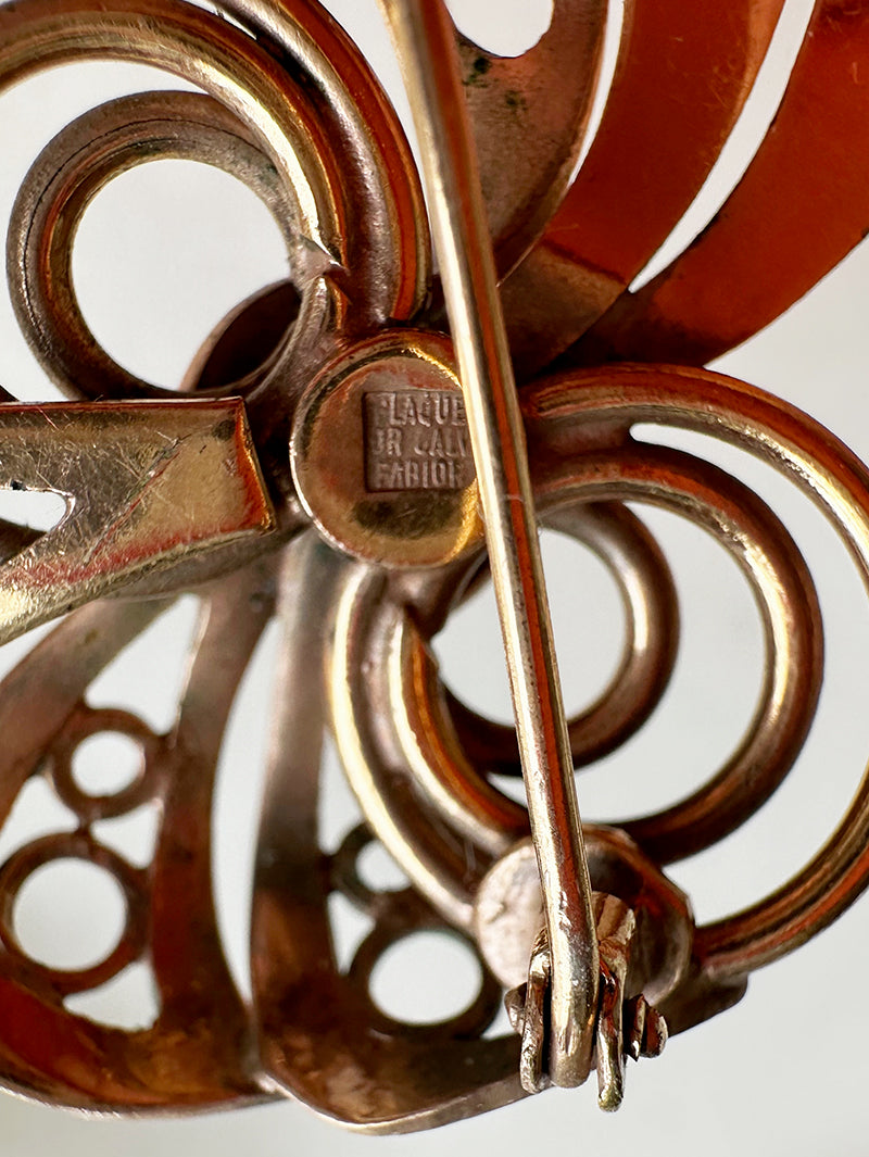 Vergulde fantasie broche