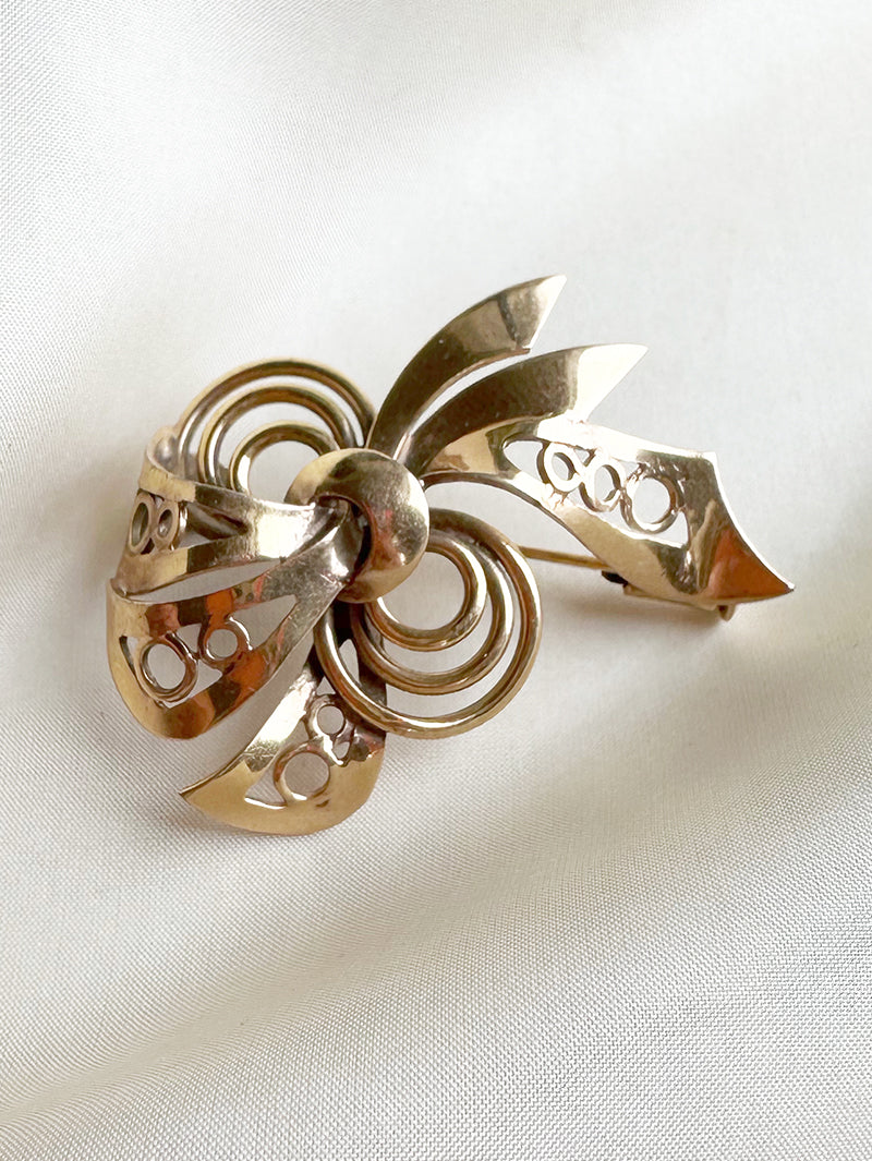 Vergulde fantasie broche