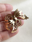 Vergulde fantasie broche
