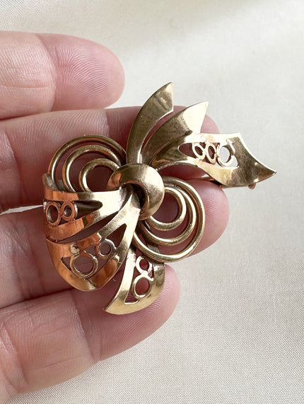 Vergulde fantasie broche