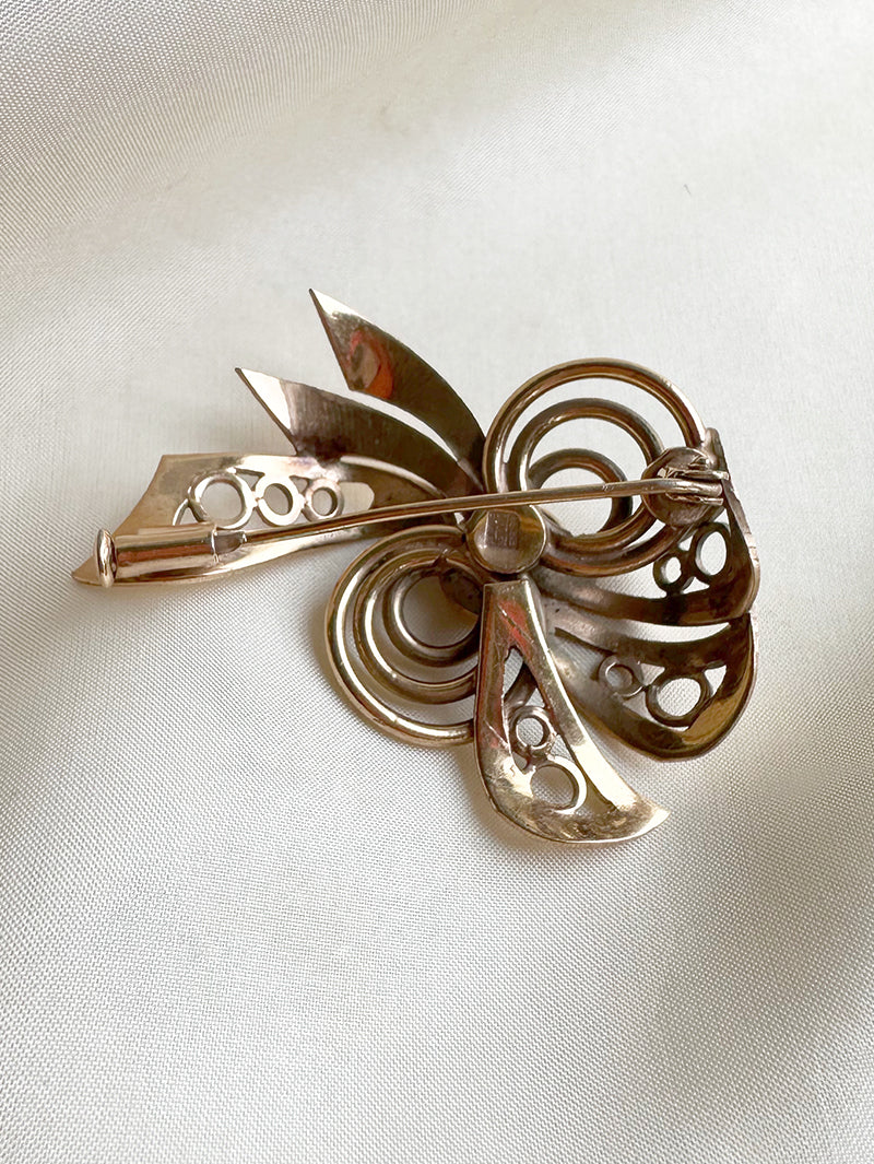 Vergulde fantasie broche