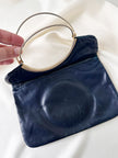 70s leren clutch