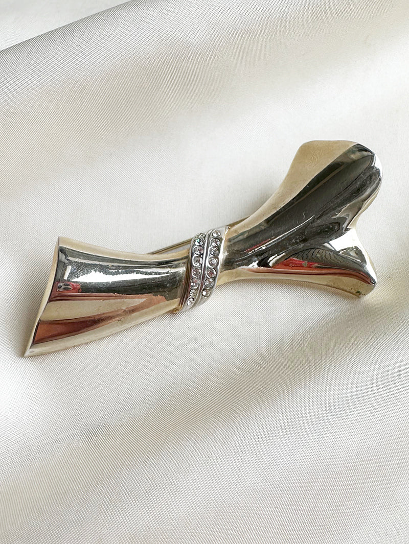 Gouden broche met strass