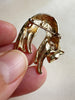 Gouden luipaard broche