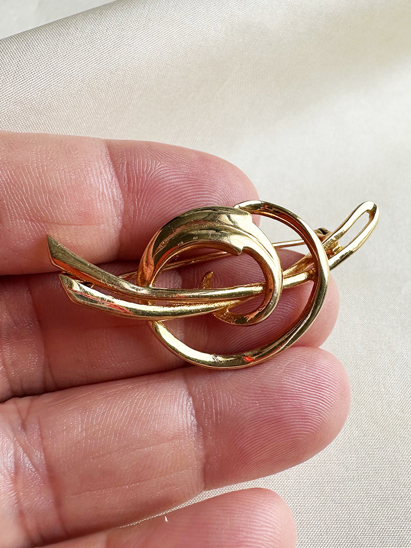 Gouden fantasie broche