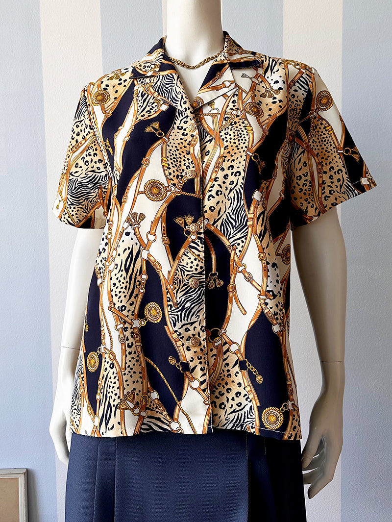 Vintage print blousje