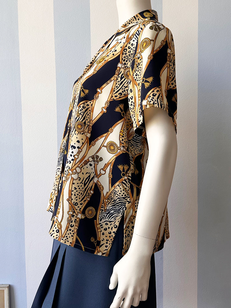 Vintage print blousje
