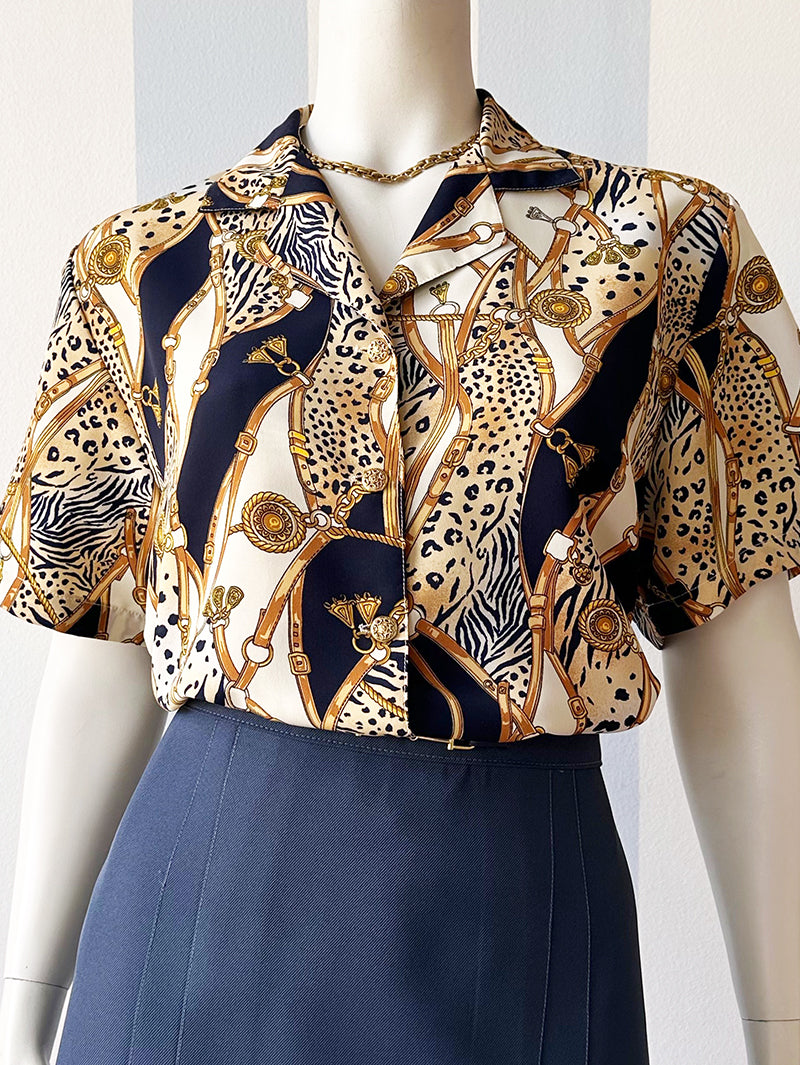 Vintage print blousje