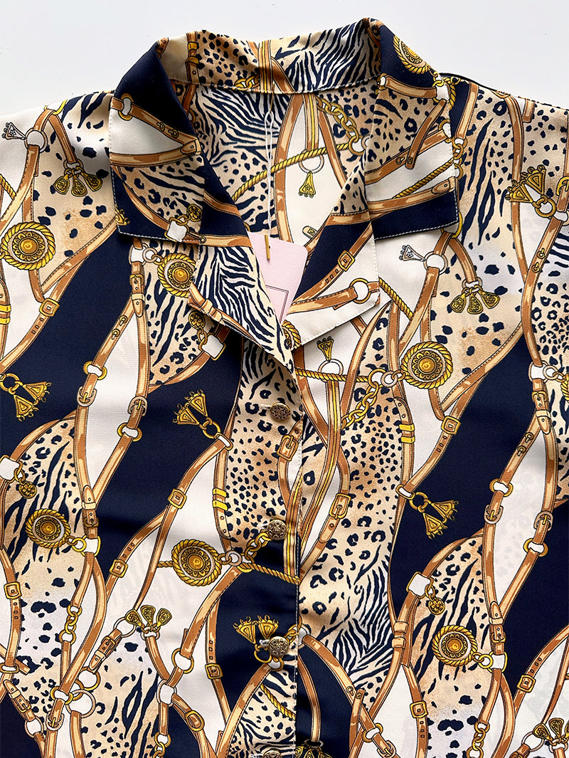 Vintage print blousje