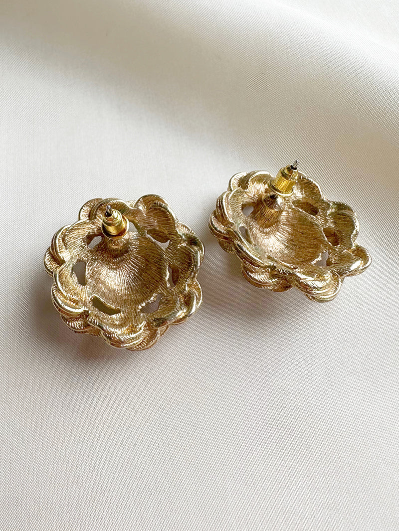 Vintage gouden oorstekers