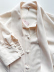 Crème strikblouse