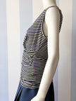 Gestreepte designer overslagtop