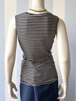 Gestreepte designer overslagtop