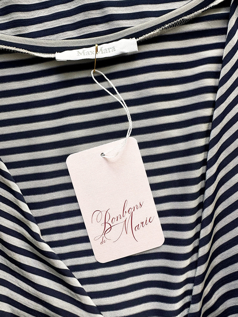 Gestreepte designer overslagtop