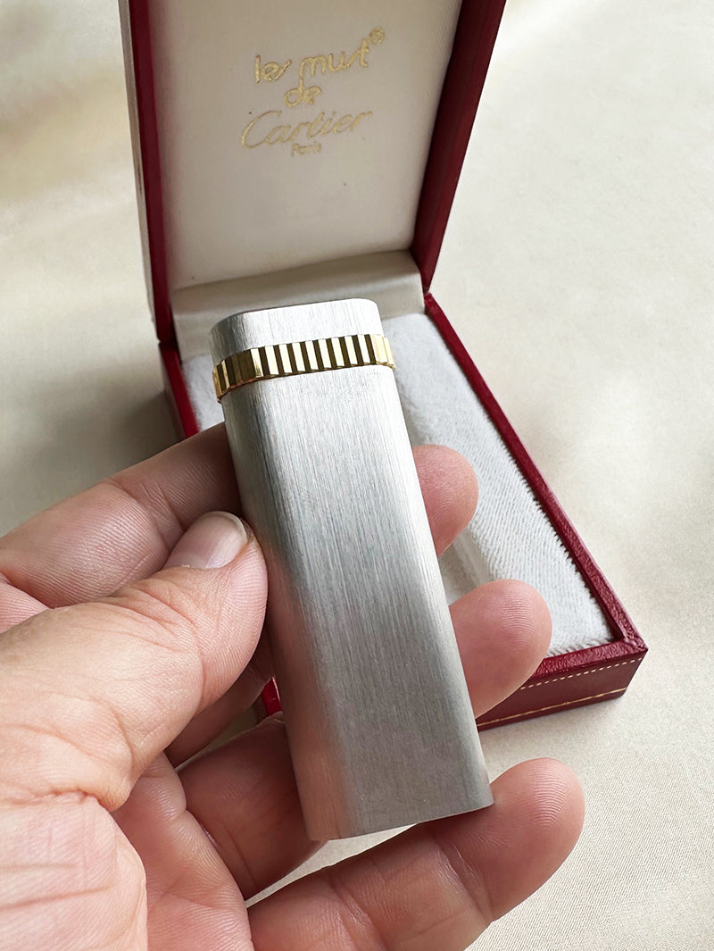 Goud met zilveren designer aansteker