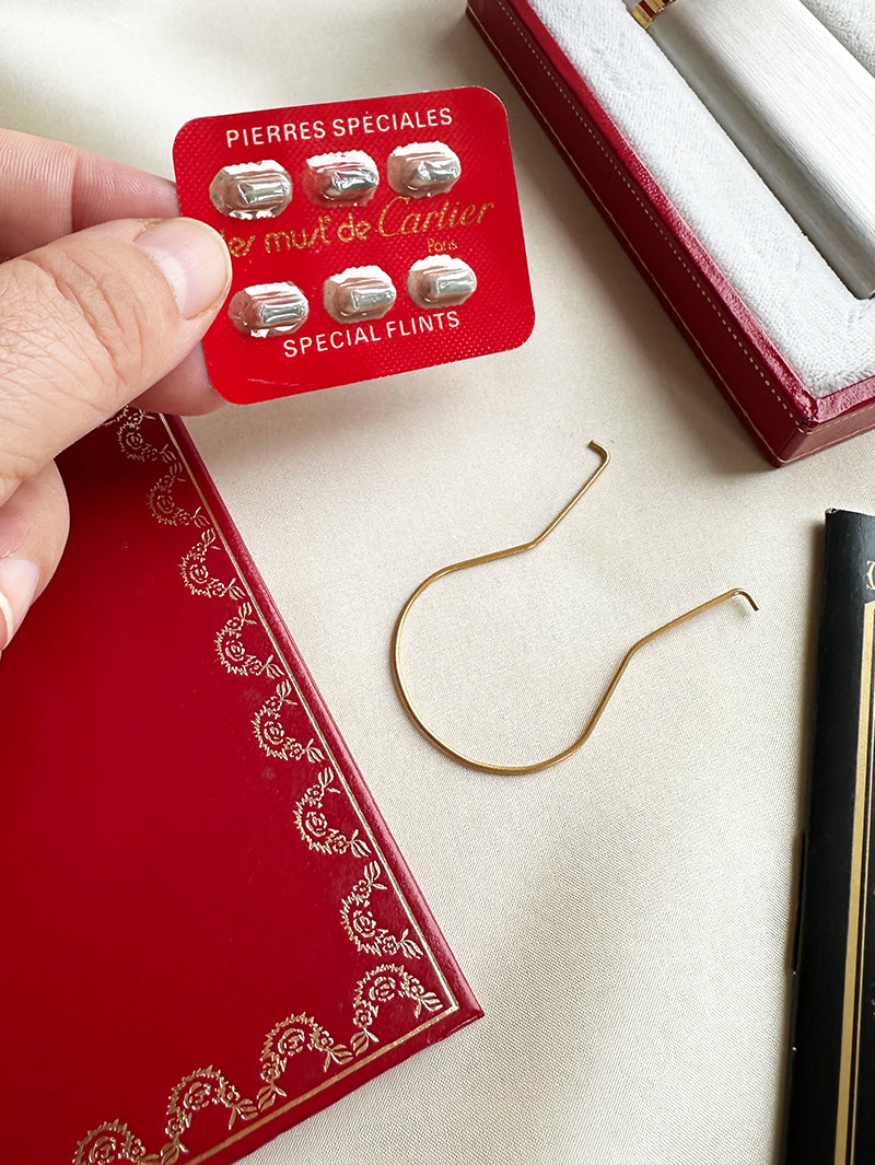 Goud met zilveren designer aansteker