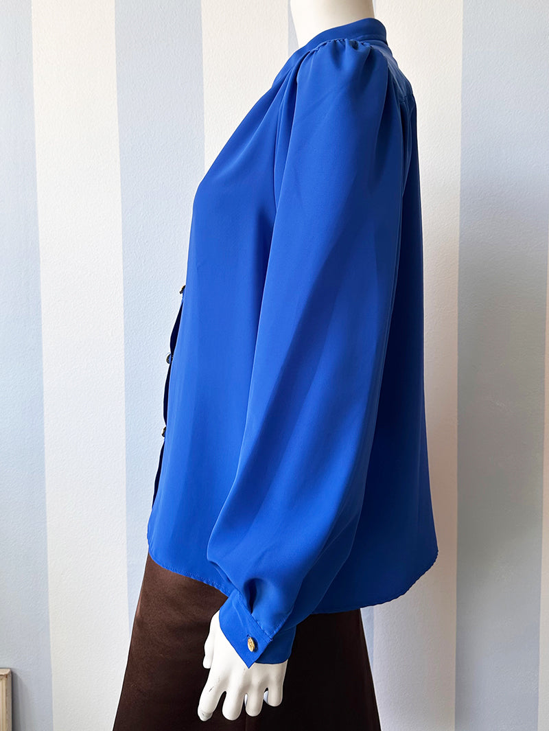 Kobaltblauwe blouse