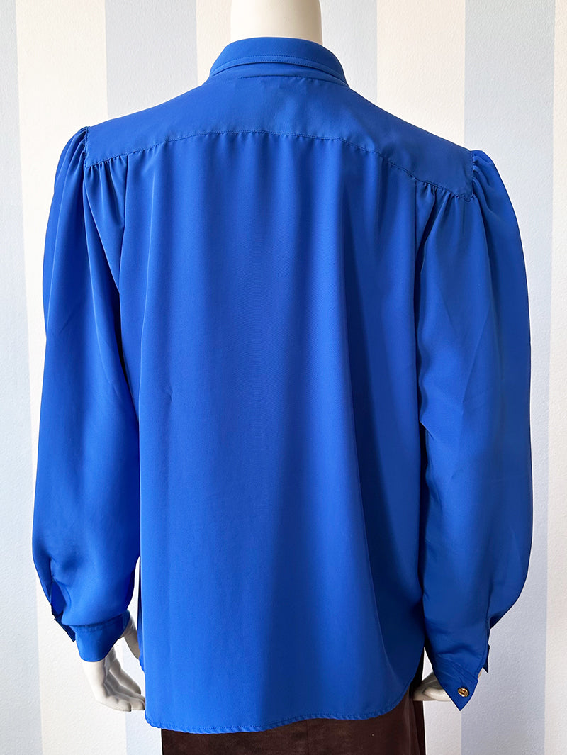 Kobaltblauwe blouse