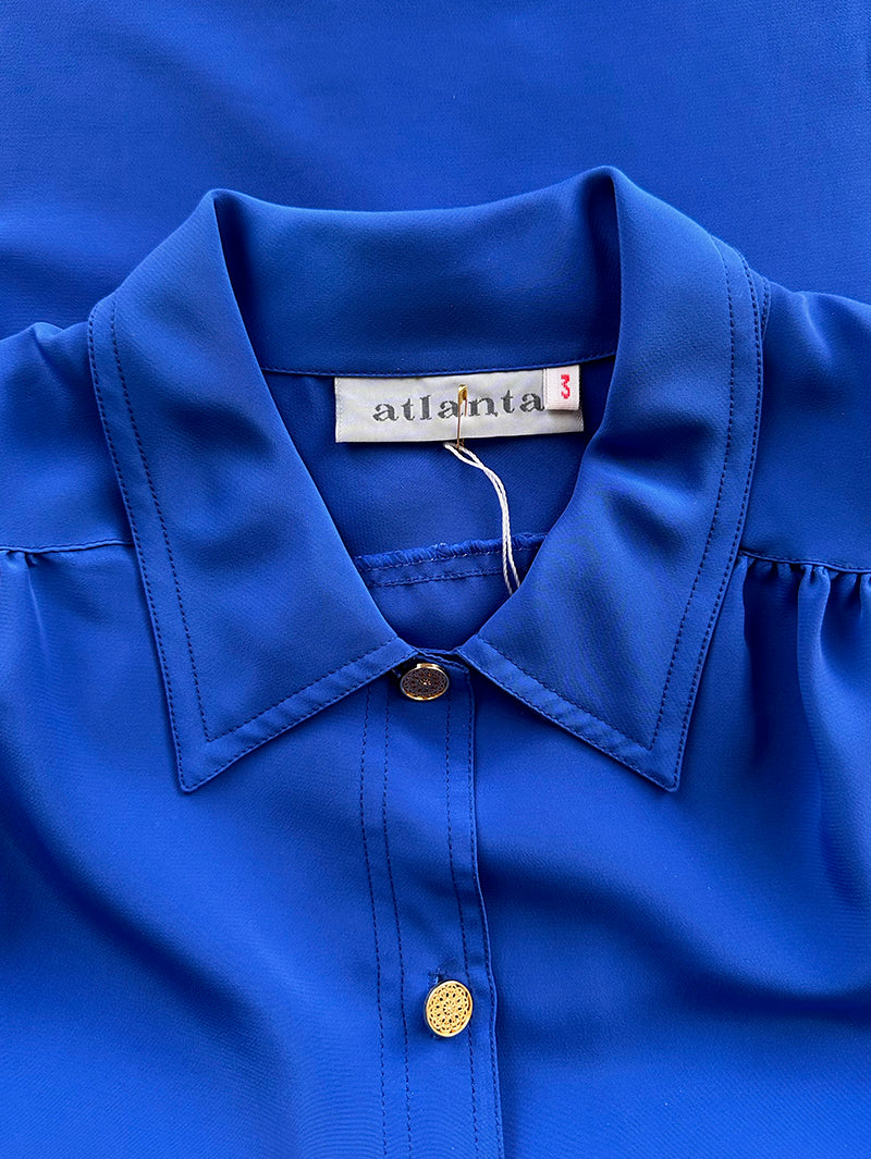 Kobaltblauwe blouse