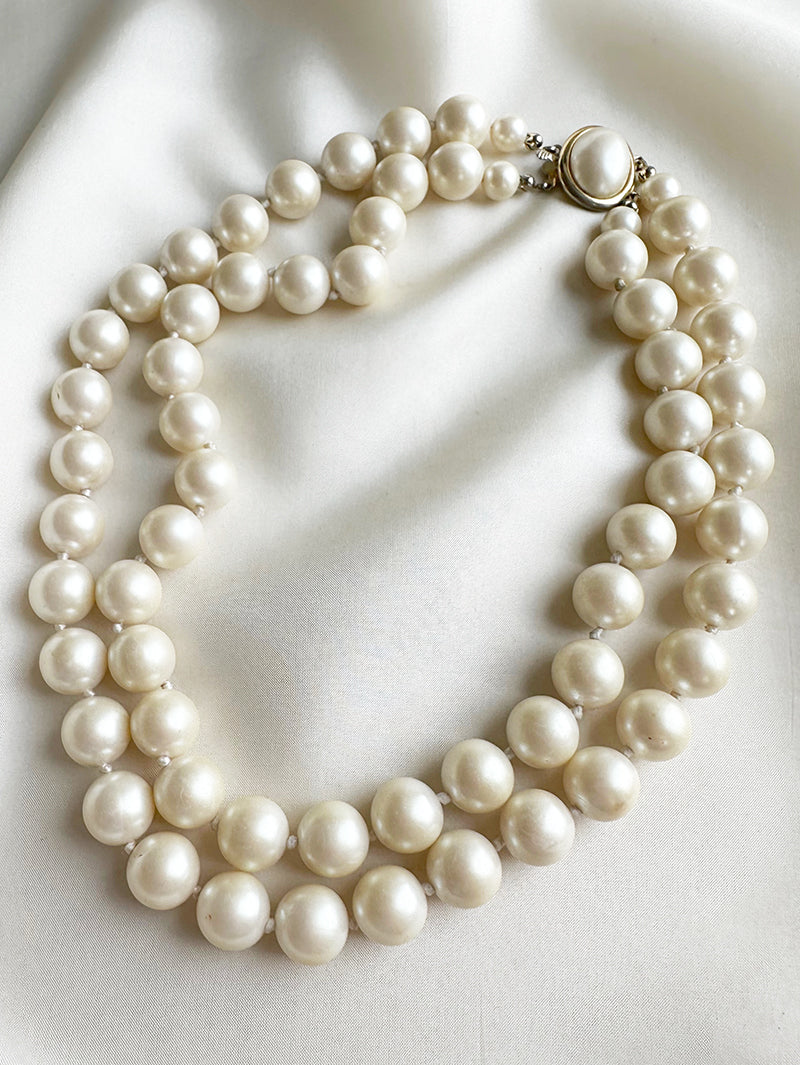 Chunky faux parelketting