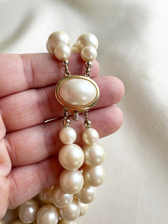 Chunky faux parelketting