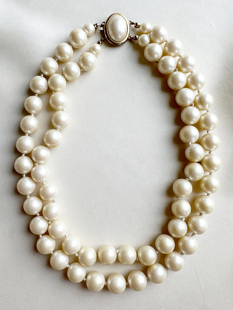 Chunky faux parelketting