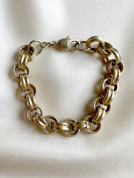 Gouden chunky schakelarmband