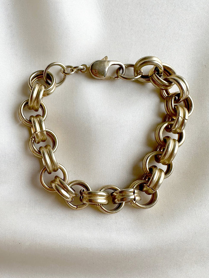Gouden chunky schakelarmband