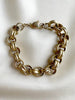 Gouden chunky schakelarmband