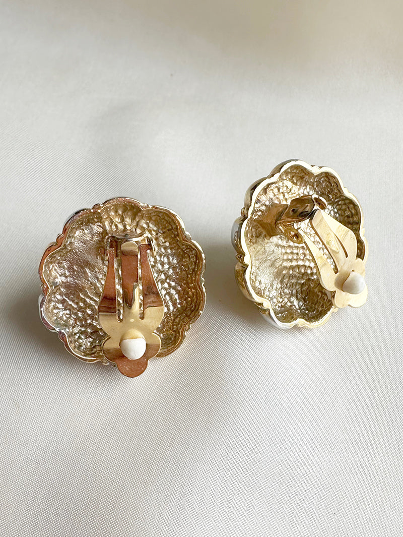 Faux parel oorbellen