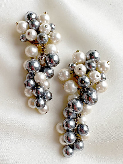 Faux parel oorbellen